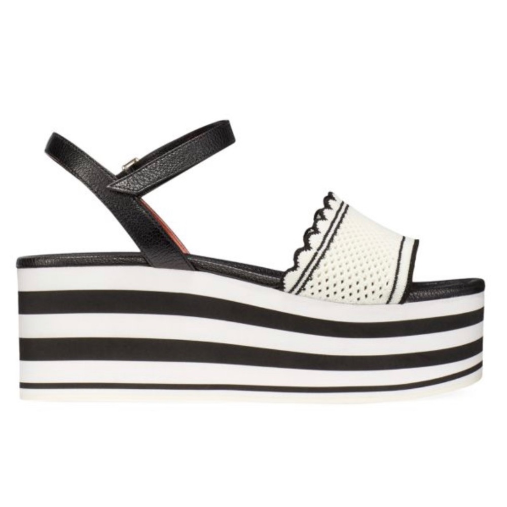 Kate Spade Knitted Runway Eva Platform Sandals, size 8